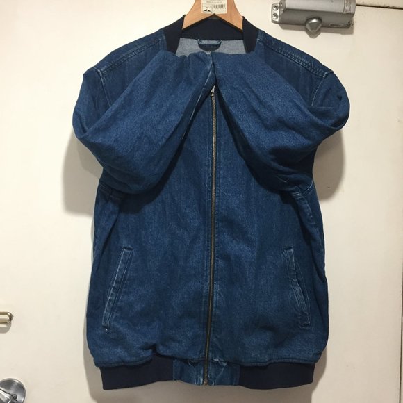 OSOS DENIM BOMBER TALL JACKETS SIZE 6 - Picture 9 of 12